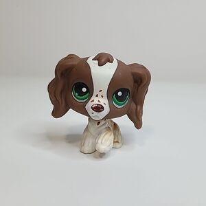 Littlest Pet Shop #156 Cocker Spaniel Dog Green Eyes LPS
